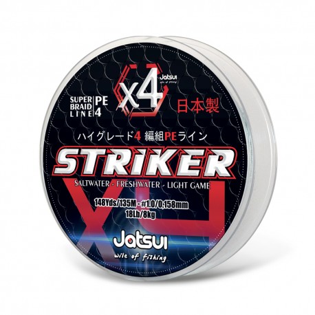 Jatsui Braid Striker X4 - Gray - 135 m