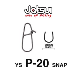 Jatsui YS P-20 Duolock Snap - moschettone 3 misure