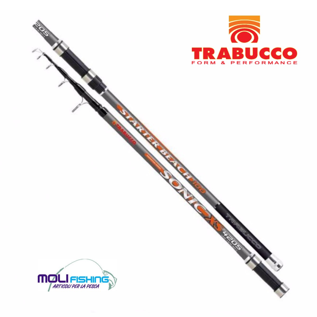 Canne de surfcasting Trabucco SONIC XT SURFCASTING mt 4.20 gr 200