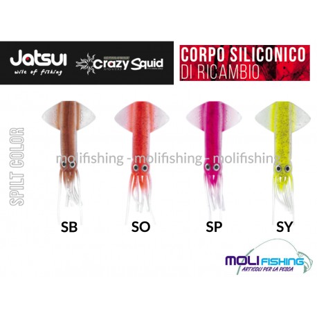 Jatsui Crazy Squid Full Color 120 - 150 - 200 gr