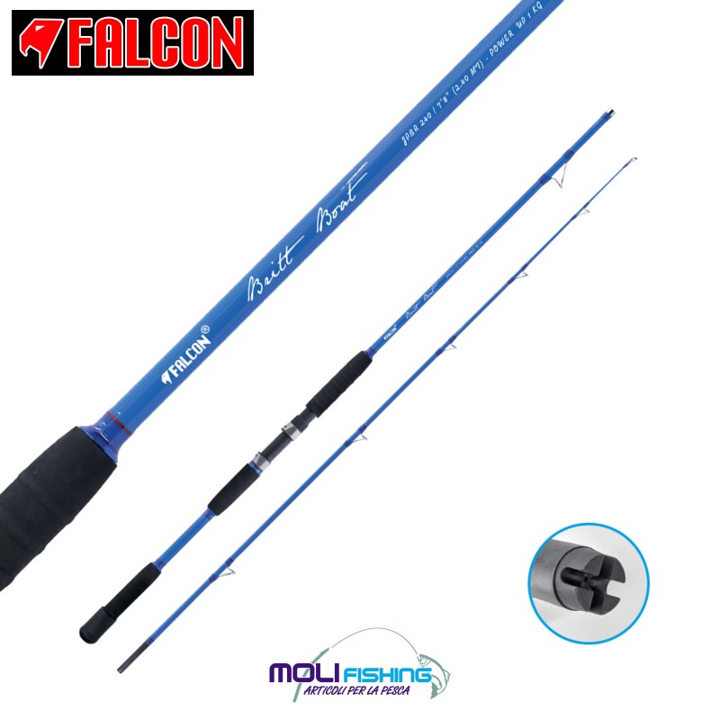 Canna Pesca Barca Mare Carbonio Bolentino Esche Vertical Jigging Kabura Gr.150 E