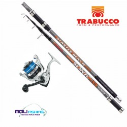 Kit pesca Trabucco Sonic FD canna mulinello e filo
