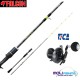 Kit Vertical Jig Falcon Black Fhantom Acid 210 + Tica Force Jig