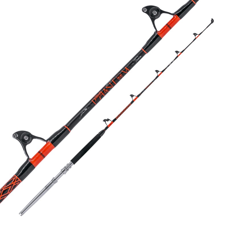 Canne à Pêche Falcon Black Phantom Tuna 50LBS - 1m82 Carbone Pour Thon