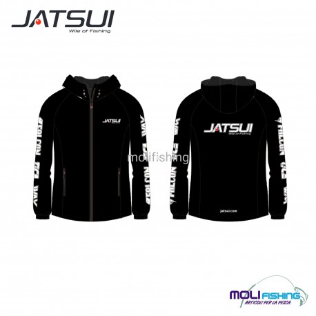 Jatsui Giacca Pesante Black Windbreaker  Antivento e antipioggia
