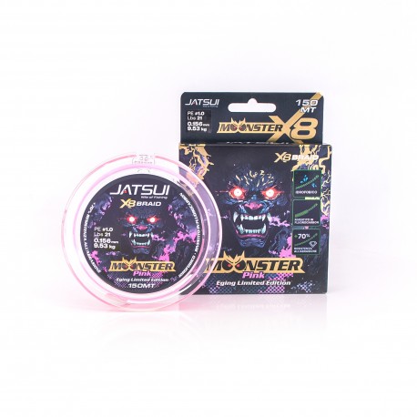 Jatsui Moonster X8 Braid Pink 150 m Speciale Eging